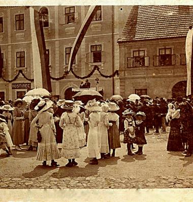 Sjezd rodáků města Železnice 1912